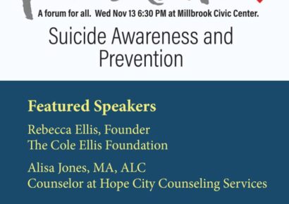 Methodist Churches in Millbrook Team Up to Highlight Suicide Epidemic with Event Nov. 13