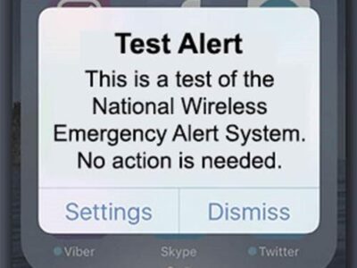 National Emergency Alert Tests Will Take Place Today at 1:20 PM