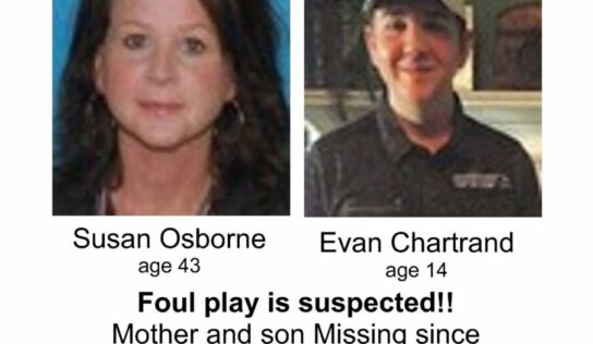 Still Missing: Susan Osborne and son Evan Chartrand;  See Links to New Podcasts