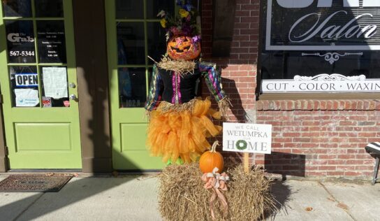 Scarecrow Row on display in Downtown Wetumpka Through Halloween
