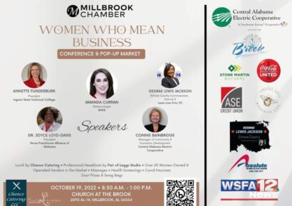Oct. 19 – Millbrook Area Chamber of Commerce Hosts Women Who Mean Business Conference & Market