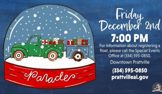 Prattville Christmas Parade is tonight at 7 p.m. in historic Downtown