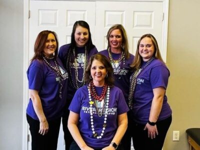 River Region Physical Therapy: A Bit of Mardi Gras Spirit Spread as a Thank you