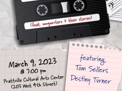 <strong>Prattville Planning Words and Music Singer/Songwriter Event 2023</strong>