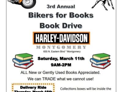 Have books to donate? Annual Bikers for Books Drive is Saturday; Donations Needed