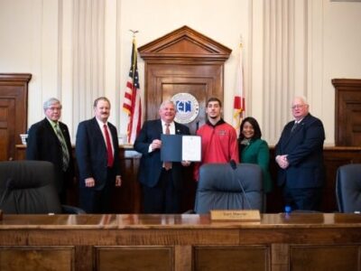 State Champion Wrestler Connor Russo Recognized During Commission Meeting