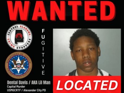 Suspect Dental Davis in custody; Wanted for 2022 Capital Murder charge in Alexander City