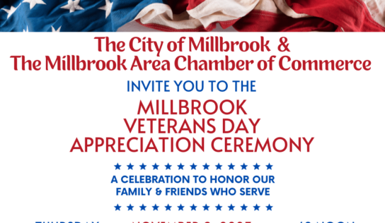Millbrook hosting Veterans Day Ceremony Nov 9 at Civic Center