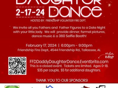 Friendship Fire Department Daddy Daughter Dance tickets on sale through Friday