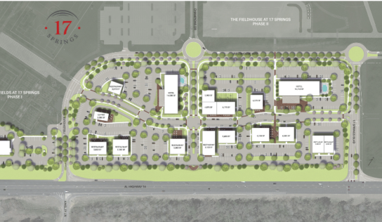 17 Springs: City of Millbrook preparing for Marketplace; 86,000 SF Fieldhouse to go ‘Vertical’ soon under Phase II