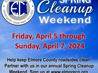 Elmore County Spring Cleanup Registration is now open!