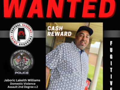 Prattville – Police Seeking Suspect Wanted for Multiple Domestic Violence Assault 2nd Degree Charges