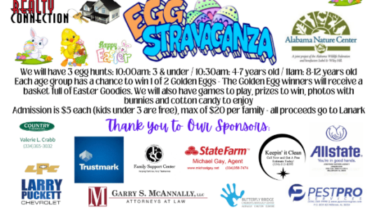 7th Annual Easter Eggstravaganza coming to Lanark in Millbrook March 16