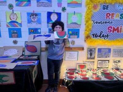 A Starry Night at Wetumpka Elementary school with Art Under the Stars.