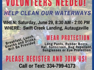 Alabama River Clean Up is Saturday in Autaugaville!