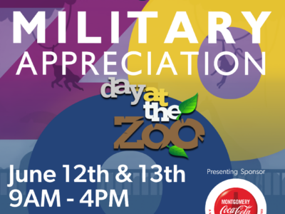 Military families enter FREE to Montgomery Zoo June 12-13