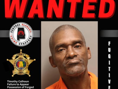 Wanted – Timothy Calhoun – Cash Reward Offered
