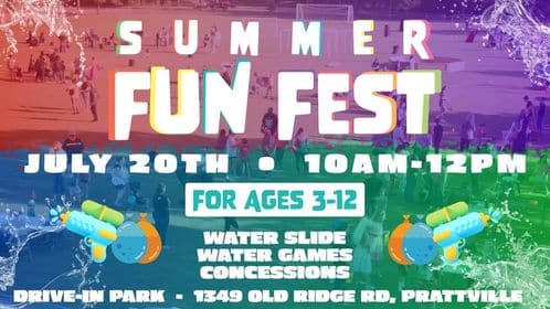 Slide into summer fun! Drive-In Ministries to host Summer Fun Fest this Saturday