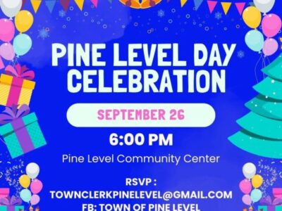 Town of Pine Level to celebrate one year anniversary Sept. 26