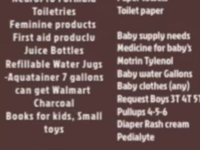 Trailer in Eclectic ready to accept supplies for Hurricane victims; leaving Friday