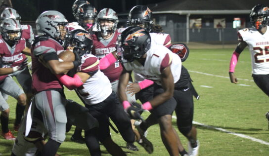 Shorthanded Mustangs Fall Against Russell County at Homecoming