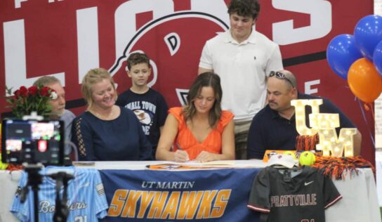 Prattville Softball’s Kaytie Chandler Signs Scholarship with UT-Martin