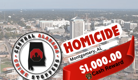 Montgomery Police Seeking Information in October 26 Homicide – $1,000.00 Cash Reward Offered