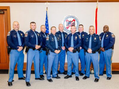 During ceremony Dec. 10, ALEA Trooper Reunited with Man he Saved in September