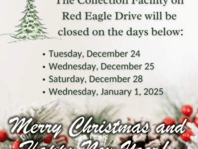 Elmore County Collection Facility closures for holiday announced