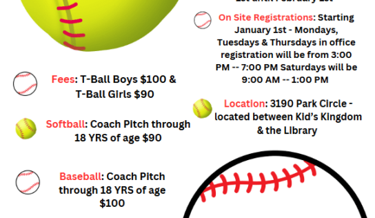 Register now for Millbrook Spring Baseball, Softball; Deadline is Feb. 1