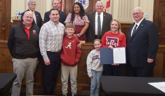 Elmore Commission honors Redland Middle School Nurse, Coach for working to save student Colton Cramer