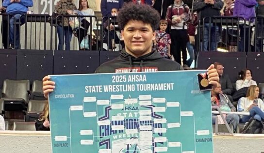 SEHS Wrestling’s Dominic Sagers Wins Heavyweight State Championship; 7th Graders Aryanna Ivey and Caylie Brown Place 3rd and 4th in Their Respective Weight Class