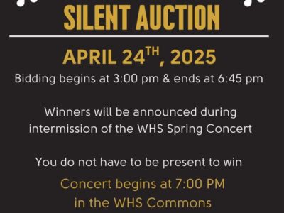 WHS Band Boosters hosting Silent Auction Fundraiser April 24; Donations needed