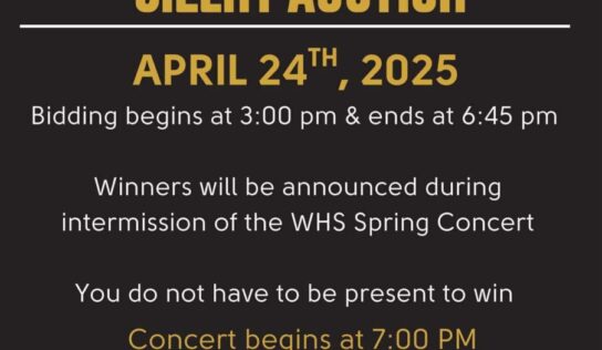 WHS Band Boosters hosting Silent Auction Fundraiser April 24; Donations needed