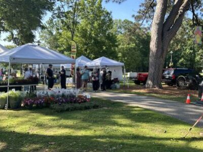Opening day for Millbrook Farmers Market season at Village Green Park