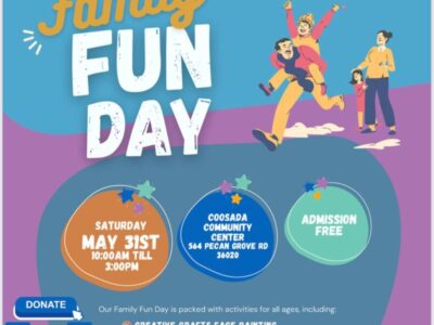Free, FUN DAY coming to Coosada Community Center Saturday