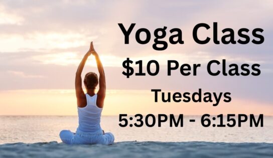 Yoga Classes for all levels available at Millbrook Senior Center each Tuesday