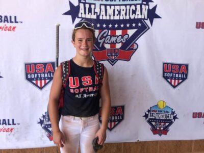 Carleigh Mattox from Prattville Junior High School participates in USA 12U All-American Softball Games