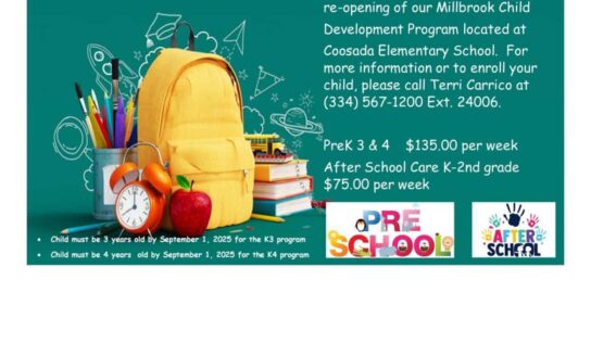 Millbrook Child Development Program is Re-Opening Soon at a new location.