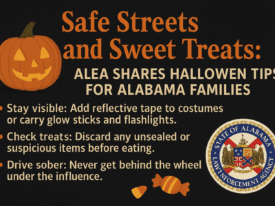 “Safe Streets and Sweet Treats”: ALEA shares Halloween safety tips