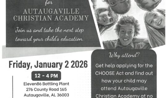 Autaugaville Christian Academy to host CHOOSE Act Sign-up Day
