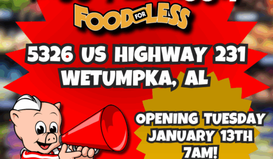 Piggly Wiggly Food For Less Opens in Wetumpka, Alabama on January 13