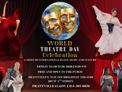 Prattville’s Way Off Broadway Theatre to celebrate World Theatre Day with global performance event