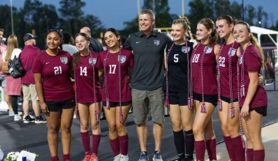 Five SE Girls Soccer players presented with multiple academic scholarships and awards