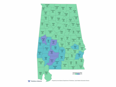 Alabama’s March unemployment rate holds steady at 2.7%, state sets new record high wage
